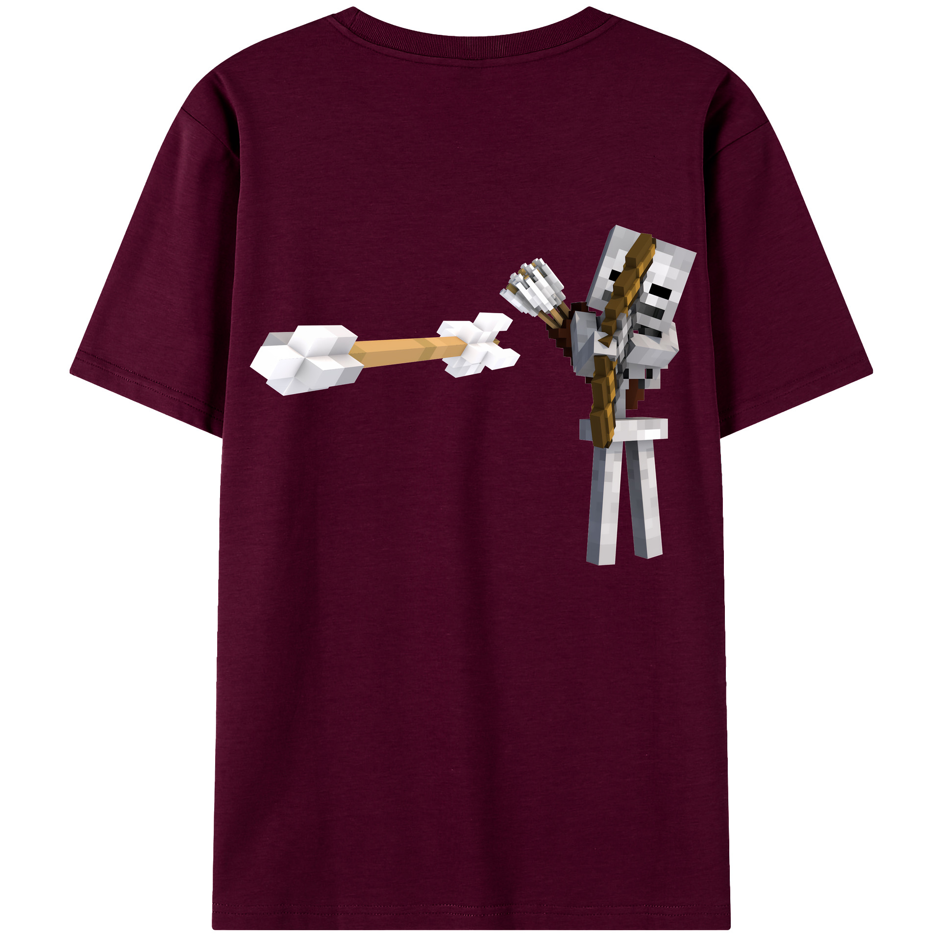 （画像用） マインクラフト ブロックの世界 Minecraft MC Block world レディース半袖Tシャツ(バックプリント)